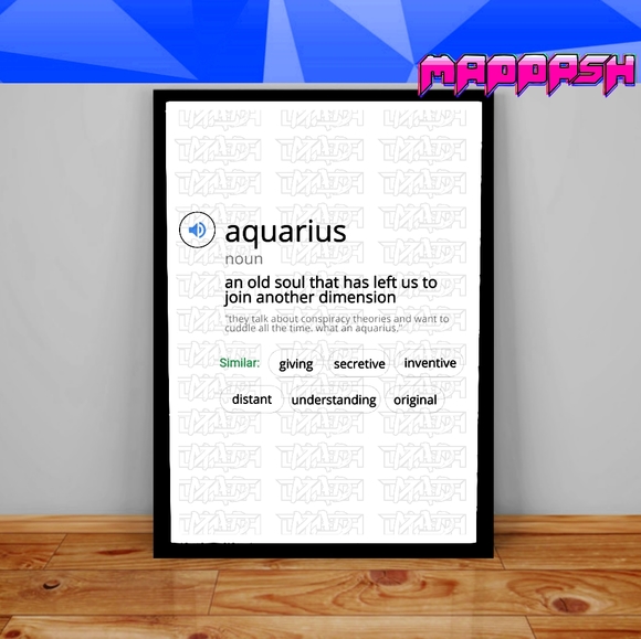 Google Horoscope x Webster Definition Astrology Aesthetic Astrology Sign Poster - Picture 1 of 12